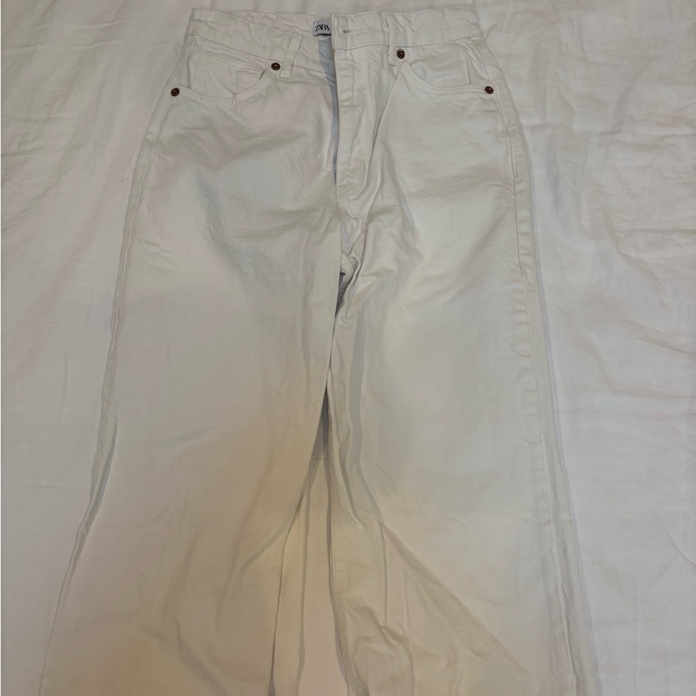 Zara white jeans